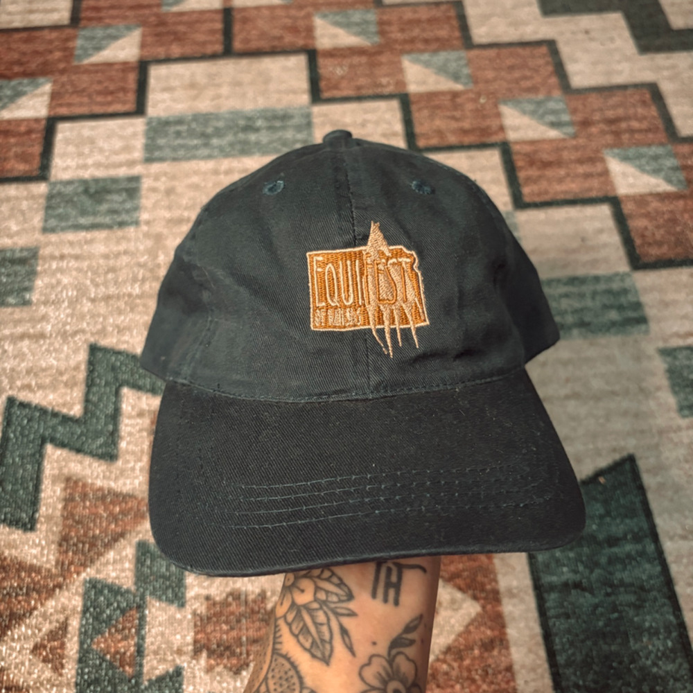 vintage deadstock equifest kansas horses equine trucker hat